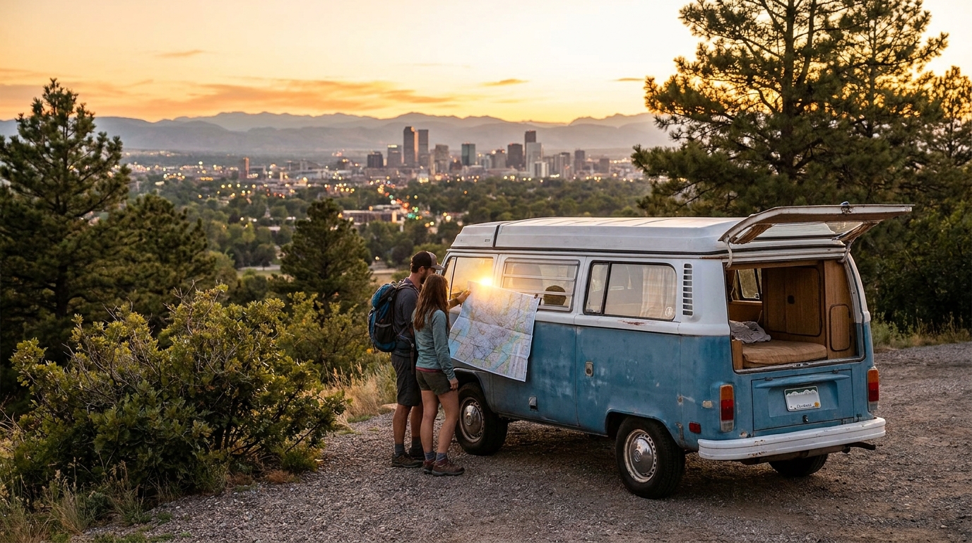 Map for Budget RV Itinerary in Denver - Affordable Routes 2026